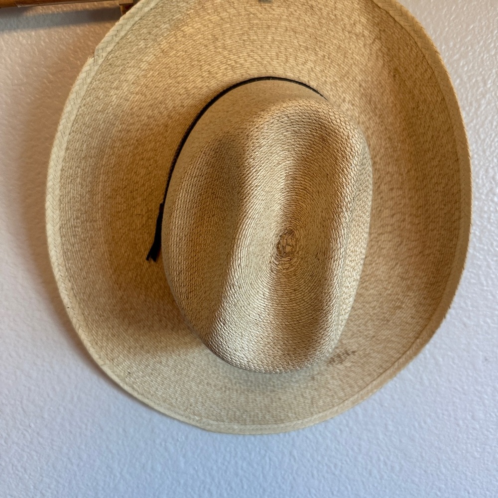 Kid's Tan Straw Cowboy Hat - Picture 3 of 7